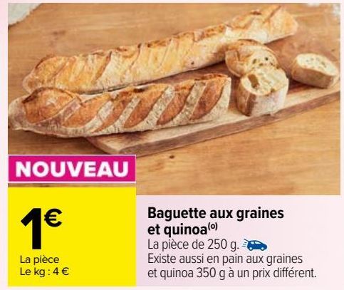 baguette aux graines et quinoa