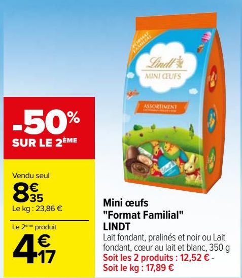 Mini oeufs "Format Familial" Lindt