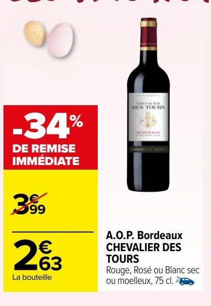 a.o.p bordeaux chevalier des tours