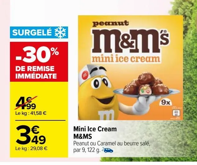 mini ice cream m&ms