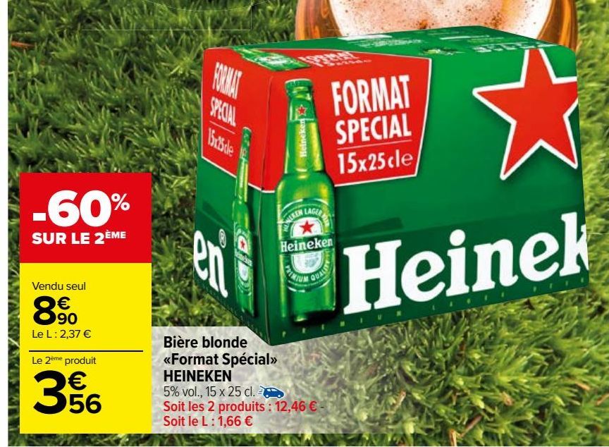 BIERE BLONDE <<FORMAT SPECIAL>> HEINEKEN