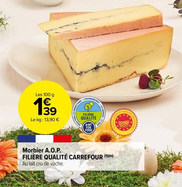 MORBIER A.O.P FILIERE QUALITE CARREFOUR