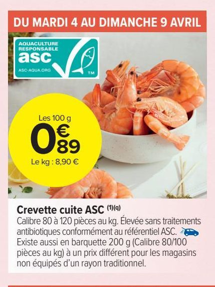 CREVETTE CUITE ASC