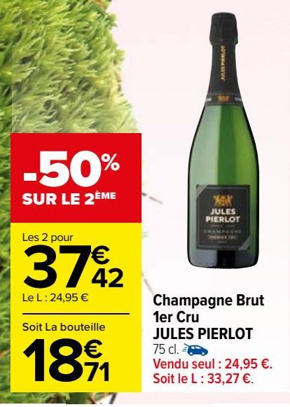 CHAMPAGNE BRUT 1ER CRU JULES PIERLOT