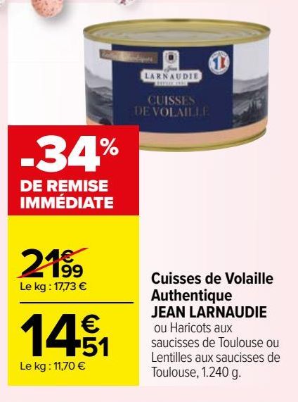 CUISSES DE VOLAILLE AUTHENTIQUE JEAN LARNAUDIE