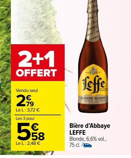 BIERE D'ABBAYE LEFFE