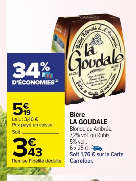 BIERE LA GOUDALE