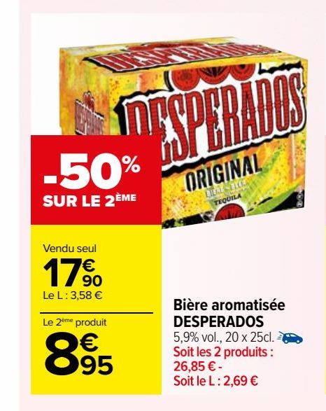 BIERE AROMATISEE DESPERADOS