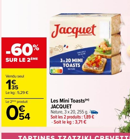 LES MINI TOASTS JACQUET