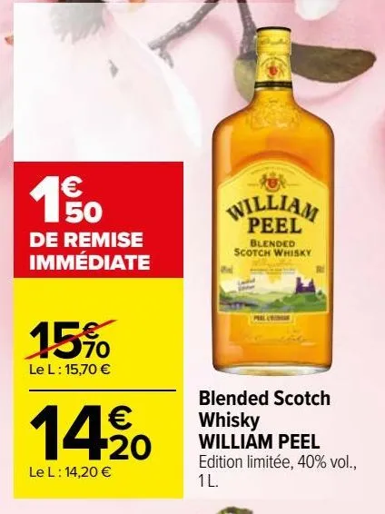 blended scotch whisky william peel