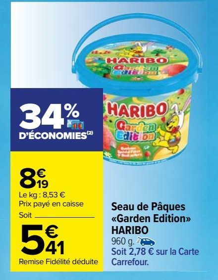 SEAU DE PAUES <<GARDEN EDITION>> HARIBO