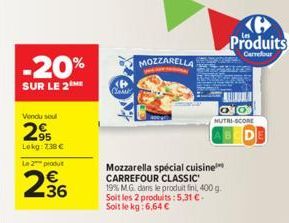 mozzarella Carrefour