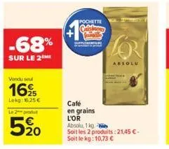 café en grains l'or