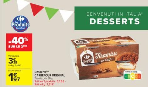 desserts Carrefour
