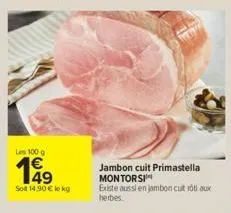 jambon cuit montorsi