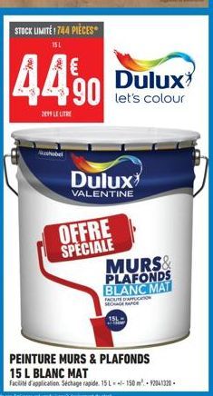 peinture murs Dulux