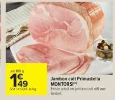 jambon cuit montorsi