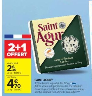 promos Saint Agur