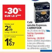 café soluble Carrefour