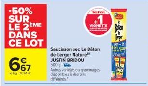 saucisson sec Tefal