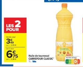 huile de tournesol Carrefour