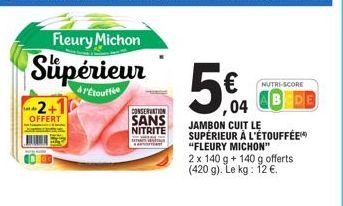 jambon cuit Fleury Michon