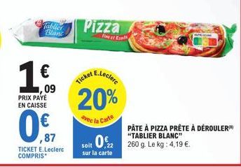 pâte à pizza E.Leclerc