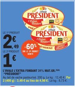 fondant Président