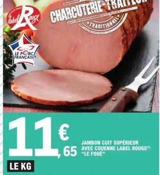 jambon cuit label 5