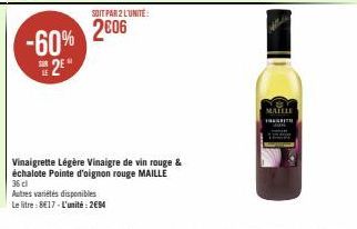 vinaigre de vin rouge Maille