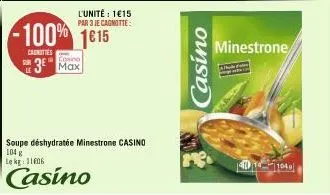 l'unité : 1€15 par 3 je cagmitte:  -100% 1015  canottes  covino  3 max  casino  minestrone  401040 