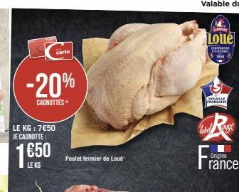 poulet fermier Loué