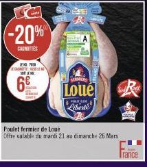 poulet fermier Loué