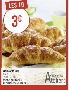 croissants mars