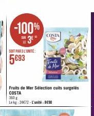 fruits de mer Costa