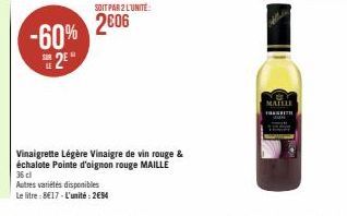 vinaigre de vin rouge Maille