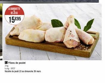 pilons de poulet Mars