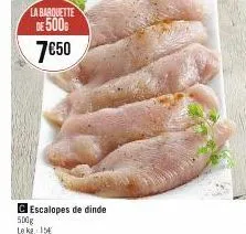 escalopes de dinde 