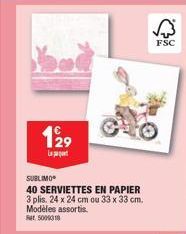 serviettes en papier 