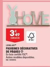 home  349  cutlurbor  living art  figurines décoratives de pâques o  en bois certifié fsc®. autres modèles disponibles. r5008056  fsc 