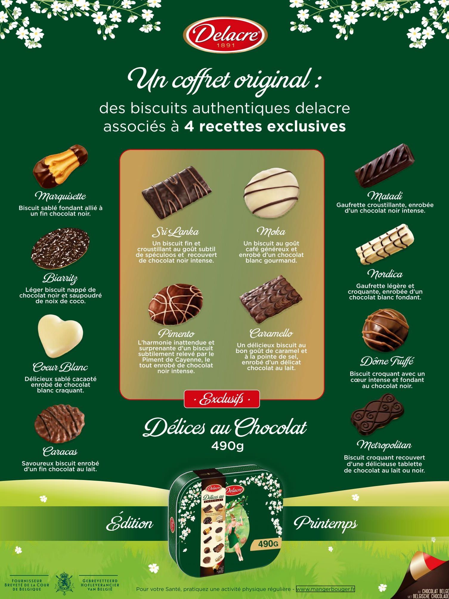 biscuits au chocolat Delacre
