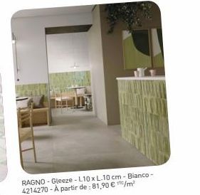 RAGNO-Gleeze-L10x L10 cm - Bianco-4214270-À partir de : 81,90 €/m² 