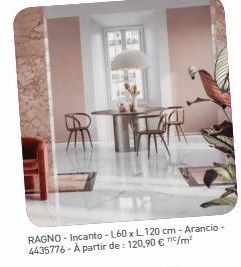 BE  RAGNO- Incanto-L60 x L120 cm - Arancio - 4435776 - À partir de: 120,90 € TTC/m² 