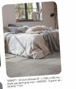 TARKETT-ID Click Ultimate 55-L1200 x 1200 mm-Antik oak dark grey mat- 4482393 - À partir de: 59,90 € TTC/m² 