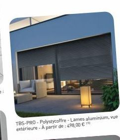 TBS-PRO- Polystycoffre-Lames aluminium, vue extérieure - À partir de: 498,00 € 