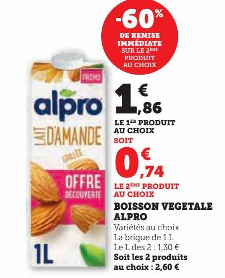 boisson végétale Alpro