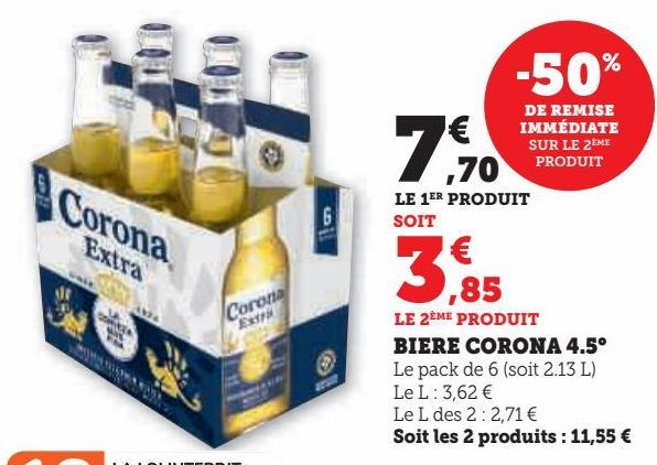 bière Corona 4.5°