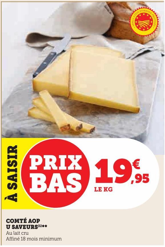 Comté aop U saveurs