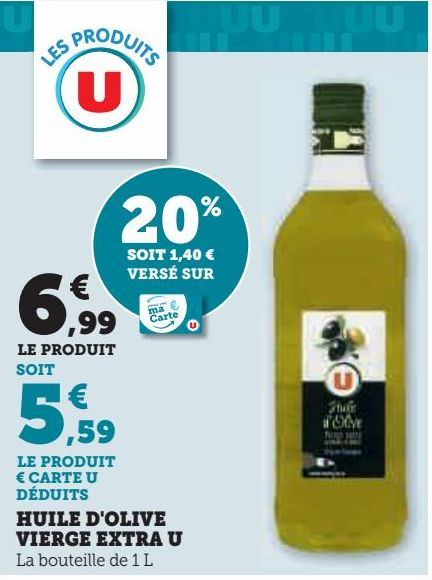 huile d'olive extra vierge U