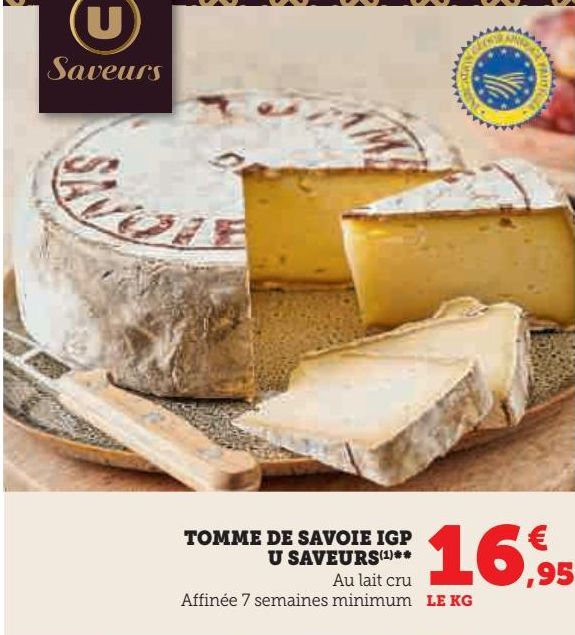 Tomme de savoie igp U saveurs